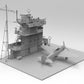 Maqueta de la cubierta y torre del portaviones japonés Akagi y un A6M2 Zero despegando en escala 1:35 de Border Model referencia BSF002