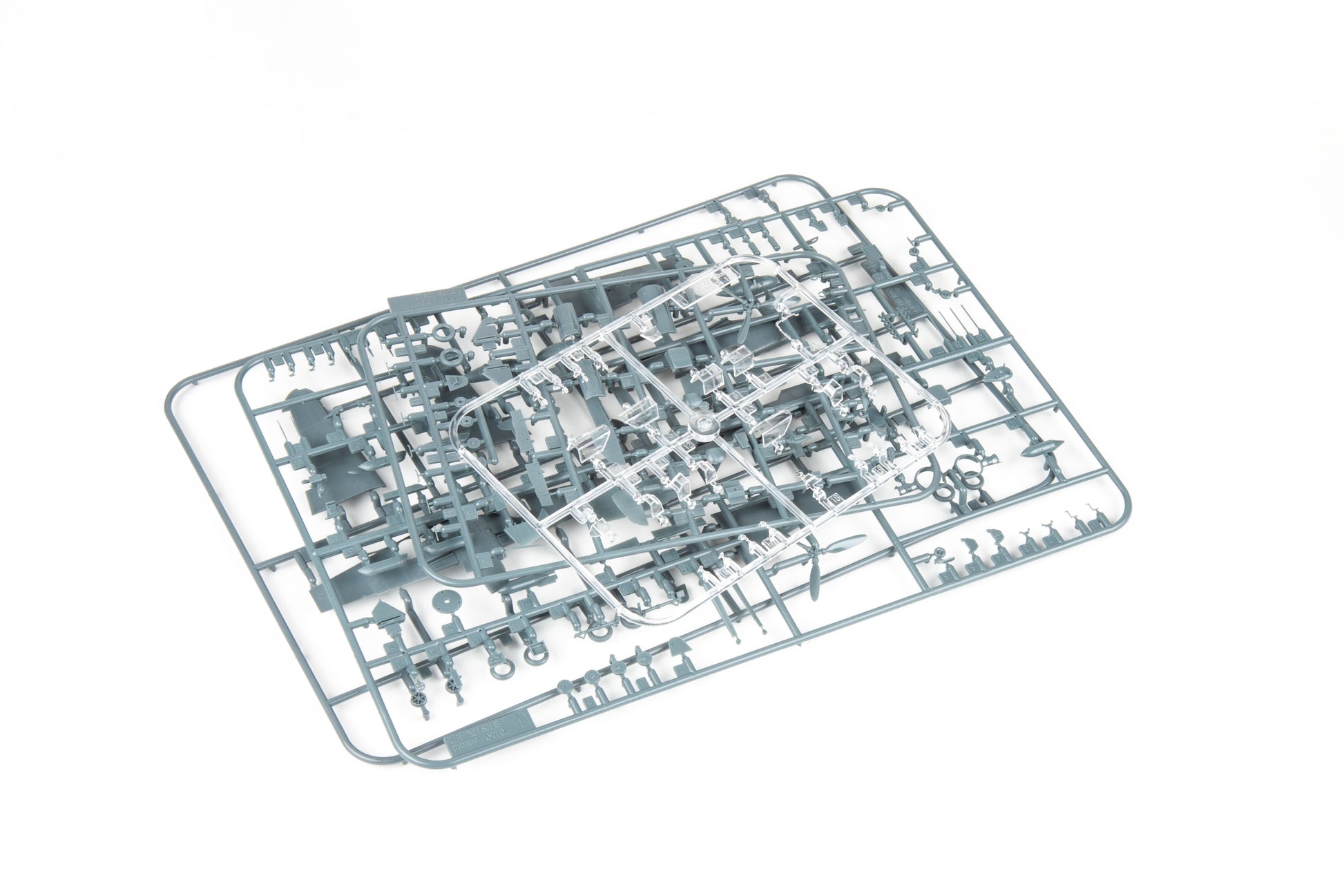 Piezas de la maqueta del caza alemán Bf-109 en versión G-6 de Edurad referencia 70159