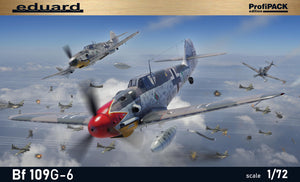 Portada de la caja de la maqueta del caza alemán Bf-109 en versión G-6 de Edurad referencia 70159