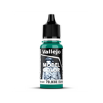 Bote de 18ml de color verde esmeralda de Vallejo Model Color referencia 70838