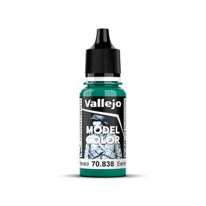 Bote de 18ml de color verde esmeralda de Vallejo Model Color referencia 70838