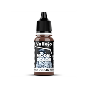 Bote de pintura de 18ml de color Marrón Caoba de Vallejo Model Color referencia 70846