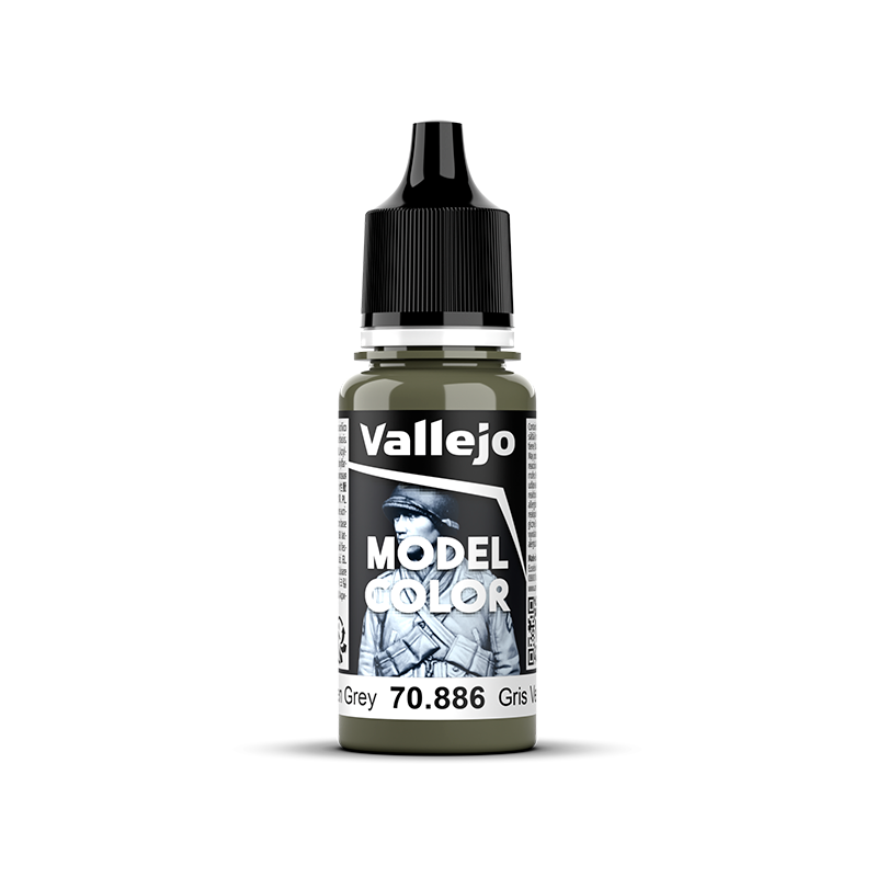 Bote de pintura  colore Gris Verdoso de 18ml de Vallejo Model Color referencia 70886