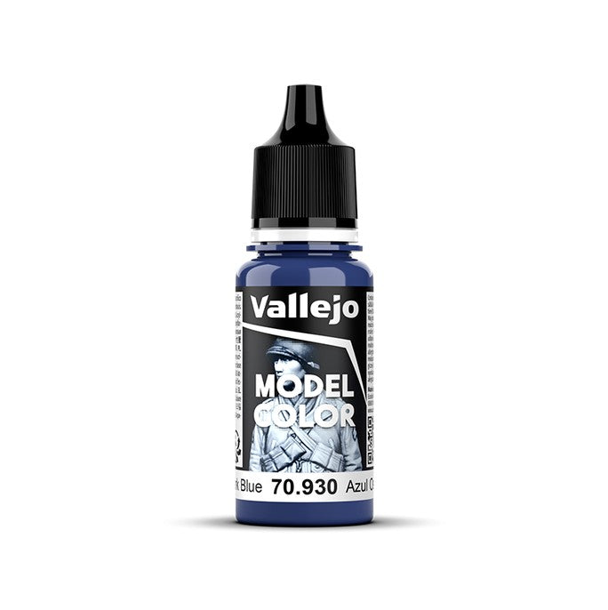 Bote de 18ml de color azul oscuro de Vallejo Model Color referencia 70930