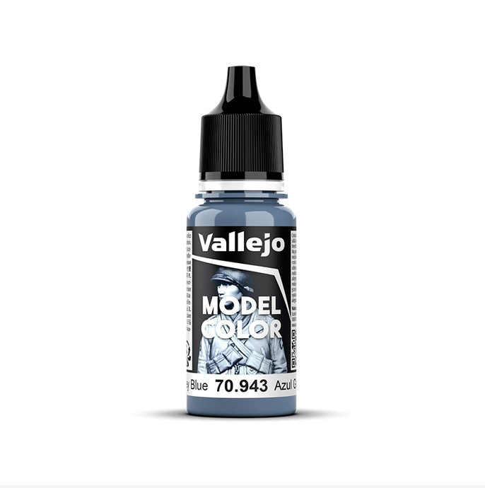 Bote de 18ml de color azul gris de Vallejo Model Color referencia 70943