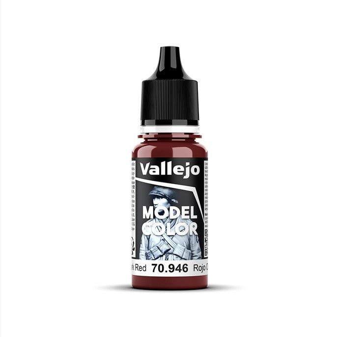 Bote de 18ml de color rojo oscuro de Vallejo Model Color referencia 70946