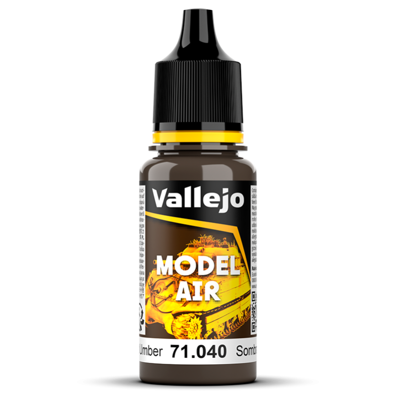 Bote de 18ml de pintura color sombra tostada de Vallejo Model Air referencia 71040