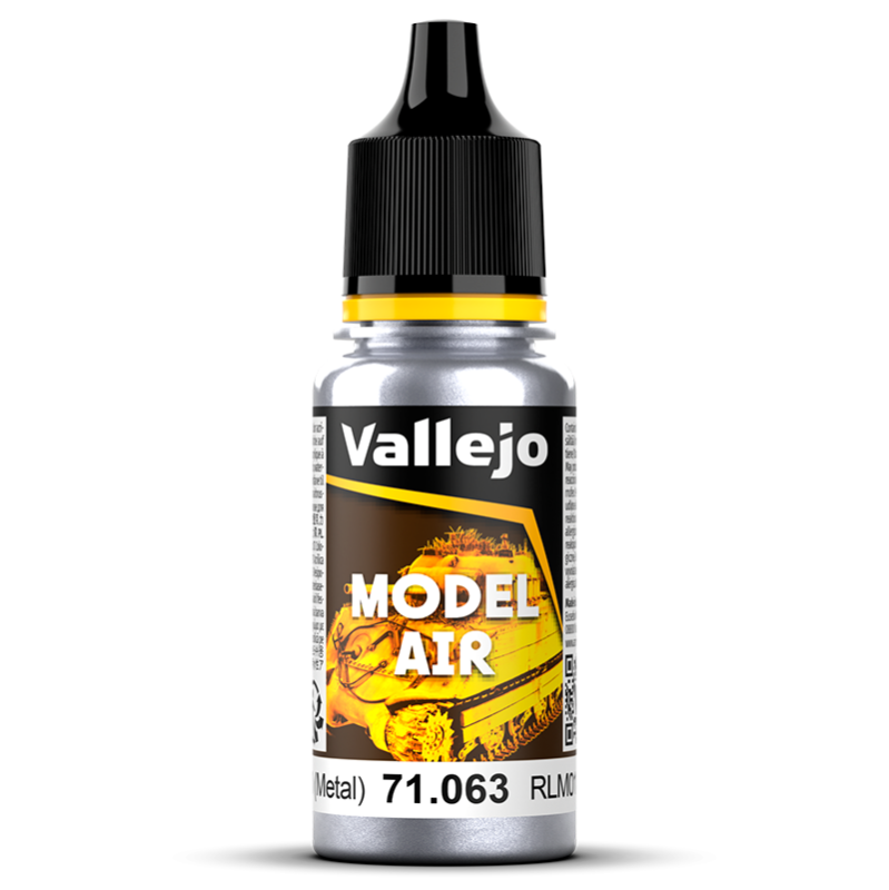 Bote de pintura de 18ml color Plata de Vallejo Model Air referencia 71063
