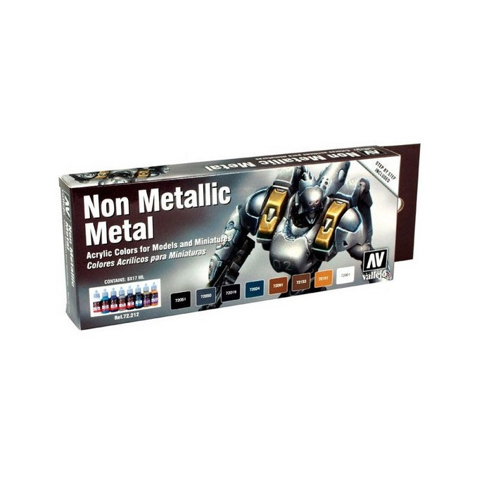 VALLEJO Game Color Set: Metal no Metálico (8 colores)