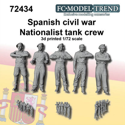 FC MODEL TREND (1/72) Tripulación de carro nacionalista, guerra civil española