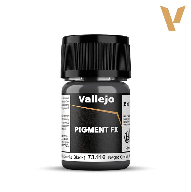 VALLEJO Pigmento Negro Carbón - Humo (35ml)