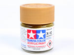 Bote de pintura de 23ml de color oro brillante de Tamiya referencia X-12
