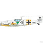 Decoración 1 de la maqueta del caza Messerschmitt BF-109 en versión G-2 y escala 1:48 de Eduard referencia 82165