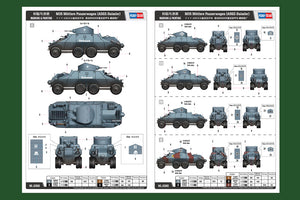 Decoraciones de la maqueta del vehículo blindado alemán M35 en escala 1:35 de Hobby Boss referencia 83889