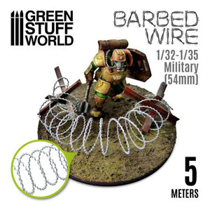 GREEN STUFF (1/35) Alambre de espino - 1/32-1/35 Militar (54mm)