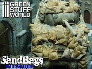 GREEN STUFF WORLD (1/35) SACOS ARENA flexibles (50uds)