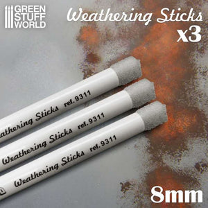 GREEN STUFF Pinceles Weathering 8mm (3 unidades)