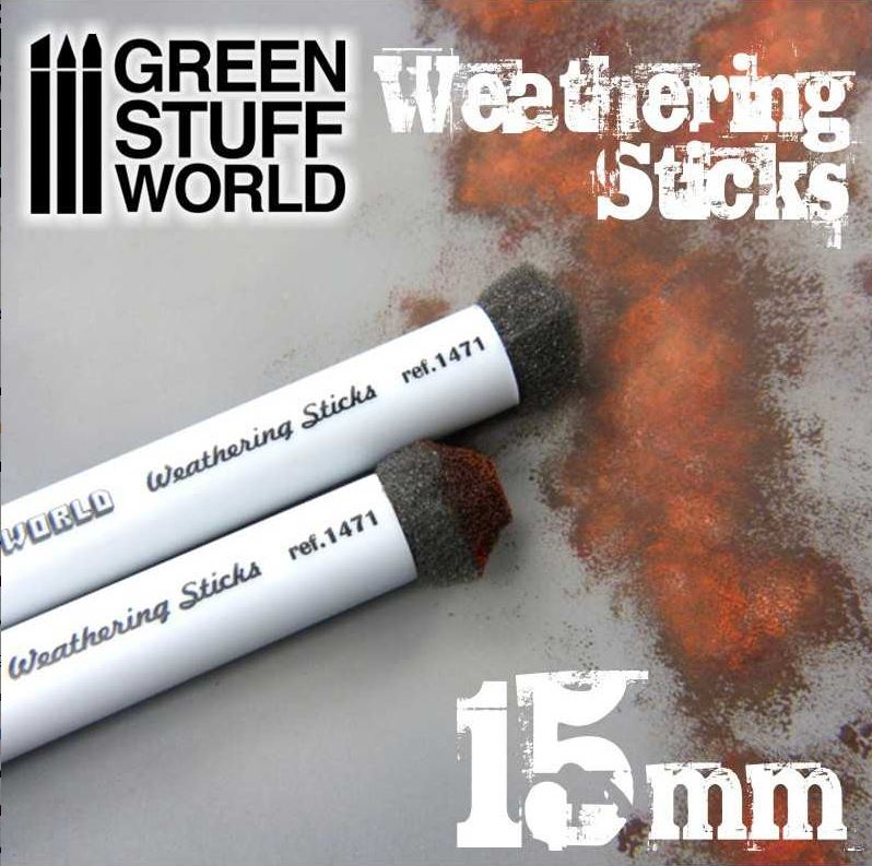 GREEN STUFF Pinceles Weathering 15mm (2 unidades)