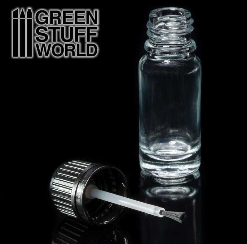 GREEN STUFF Bote de Cristal vacío con Pincel (10ml)