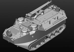 Foto de la maqueta del vehículo anfibio de recuperación AAVR 7A1 en escala 1:35 de Hobbyboss referencia 82417