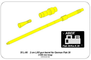 ABER (1/35) German 2cm L/65 gun barrel for Flak 38