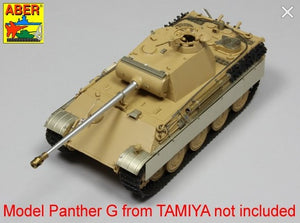ABER (1/35) German 7,5cmKwK42L/70 gun barrel with muzzle brake for Panther Ausf. G Late or Panther II prototype (for Tamiya y Amusing)