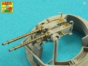 ABER (1/35) Set di 2 canne per mitragliatrice pesante aeronautica US cal. .50 Browning ANM2 con spegnifiamma