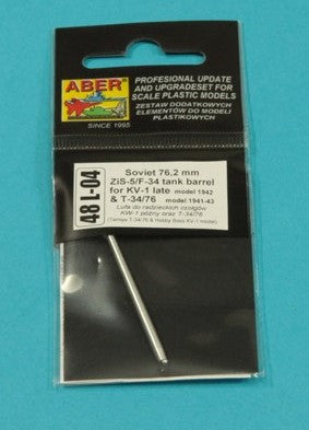 ABER (1/48) Russian 76,2 mm ZiS-5/F-34 barrel for late KV-1 and T-34/76