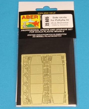 ABER (1/72) Side skirts for PzKpfw IV (H.J),Brummbar