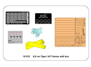 Munizioni ABER (1/16) 8.8cm Tiger IA/T con scatola
