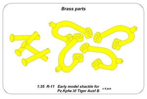 ABER (1/35) Early model Shackle for Pz.Kpfw.VI Tiger Ausf.B (4 pcs)