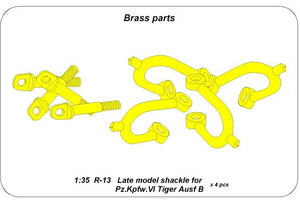 ABER (1/35) Late model Shackle for Pz.Kpfw.VI Tiger Ausf.B (4 pcs)