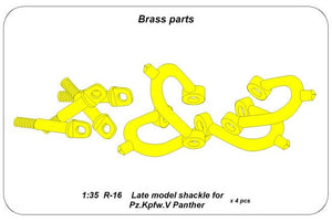 ABER (1/35) Late model Shackle for Pz.Kpfw.V Panther (4 pcs)