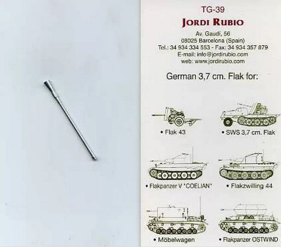 ABER (1/35) German Gun Barrel 37 mm FlaK 43