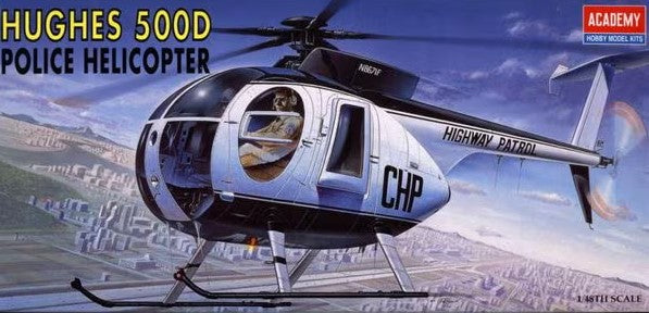 ACADEMY (1/48) Hughes 500D Police Helicopter