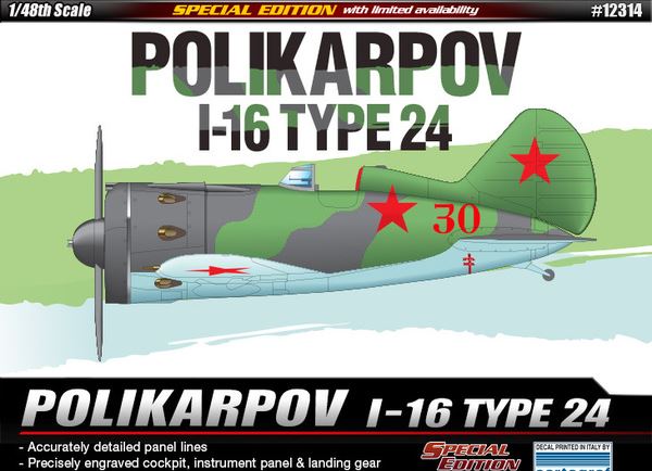 ACADEMY (1/48) Polikarpov I-16 Type 24 Special Edition