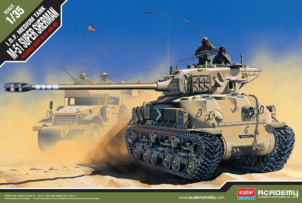 ACADEMY (1/35) I.D.F. M-51 Super Sherman