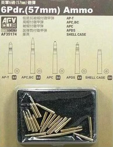 AFV CLUB (1/35) 6Pdr.(57mm) Ammo