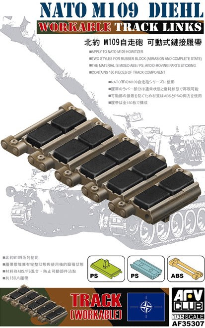 AFV CLUB (1/35) NATO M-109 Diehl workable track links