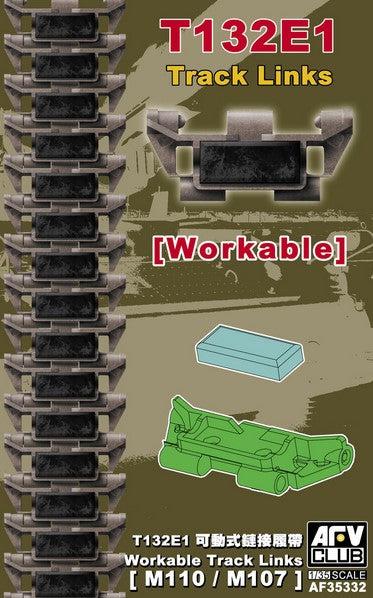 AFV CLUB (1/35) Workable T132E1 Track Links M110 / M107