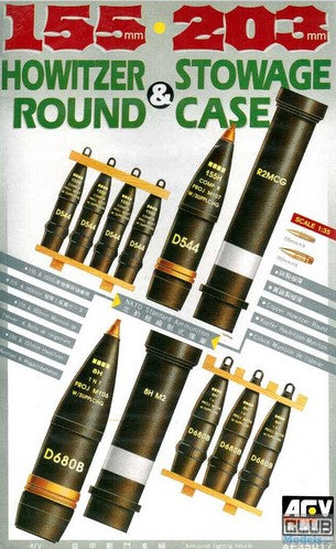 AFV CLUB (1/35) 155/203mm Howitzer Round and Stowage Case