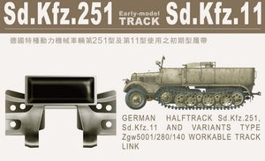 AFV CLUB (1/35) German Halftrack Sd.Kfz. 251, Sd.Kfz. 11 & Variants - Workable Tracks