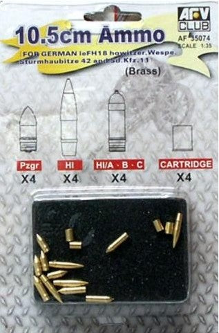 AFV CLUB (1/35) 10.5 cm Ammo for German LeFH18 Howitzer