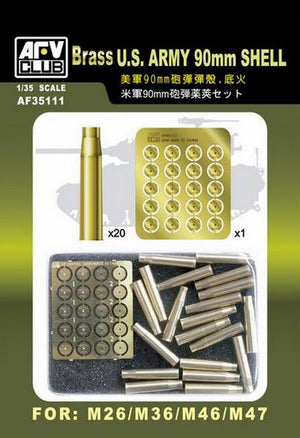 AFV CLUB (1/35) Brass U.S. Army 90mm Shell for M26/M36/M46/M47