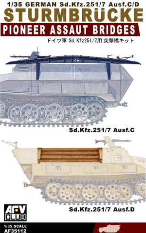 AFV CLUB (1/35) German Sd.Kfz.251/7 Ausf. C/D Sturmbrücke Pioneer Assaut Bridges
