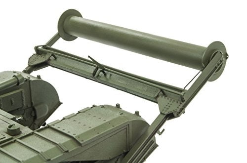 Detalle del rodillo de la maqueta del tanque Churchill Mk.IV TLCen escala 1:35 de AFV Club referencia 35285