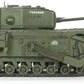 Foto lateral derecha de la maqueta del tanque Churchill Mk.IV TLCen escala 1:35 de AFV Club referencia 35285