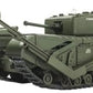 Foto lateral izquierda de la maqueta del tanque Churchill Mk.IV TLCen escala 1:35 de AFV Club referencia 35285
