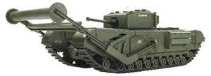 Foto lateral izquierda de la maqueta del tanque Churchill Mk.IV TLCen escala 1:35 de AFV Club referencia 35285