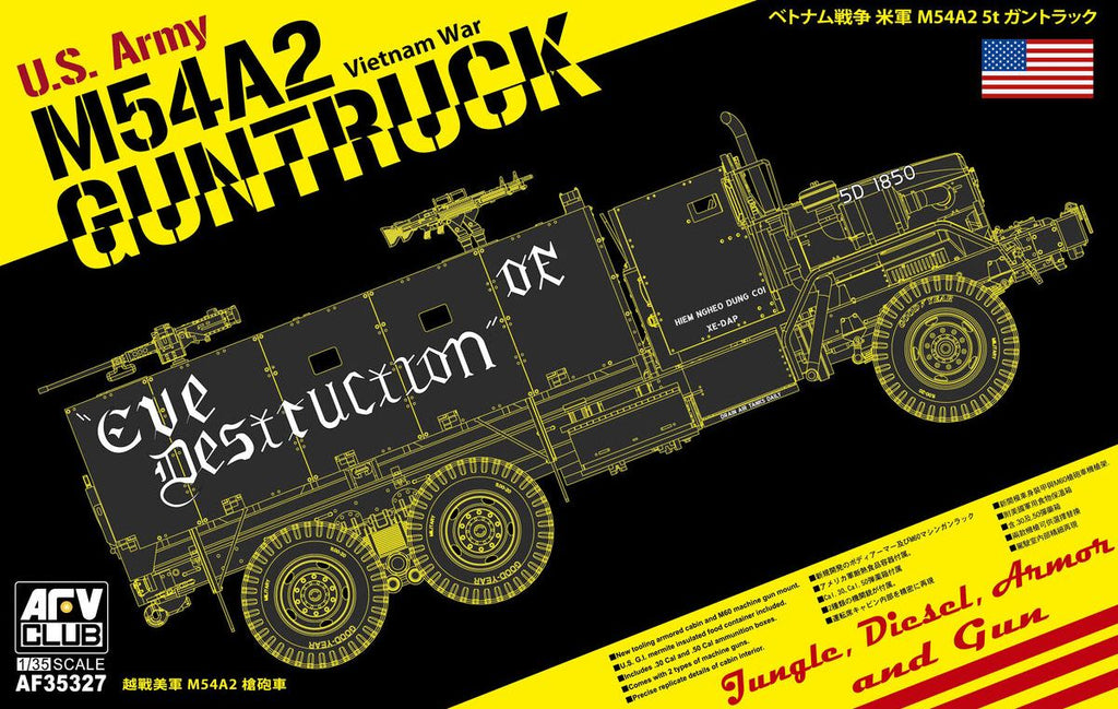 AFV CLUB (1/35) U.S. Army M54A2 5-ton Gun truck - Eve of Destruction